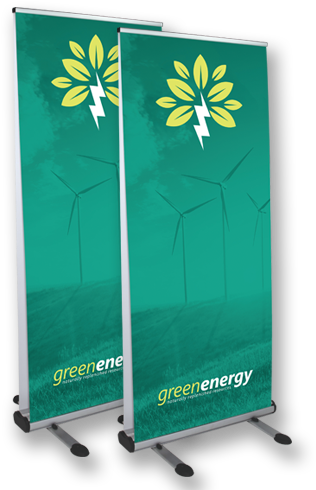 Double Sided Outdoor Retractable Banners - Retractable Banner Png (500x500)