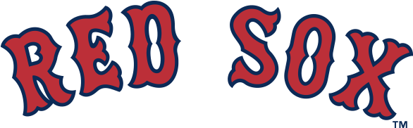 Boston Red Sox Socks Logo - Red Sox Name Logo (600x225)