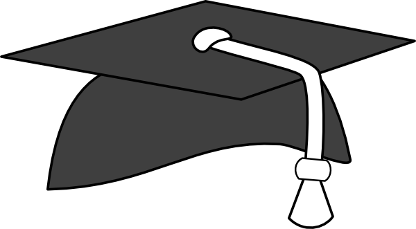 This Free Clip Arts Design Of Grad Hat - This Free Clip Arts Design Of Grad Hat (600x331)