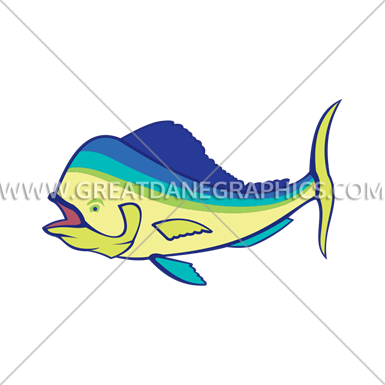 Mahi Mahi Side View - Mahi Mahi Side View (385x385)