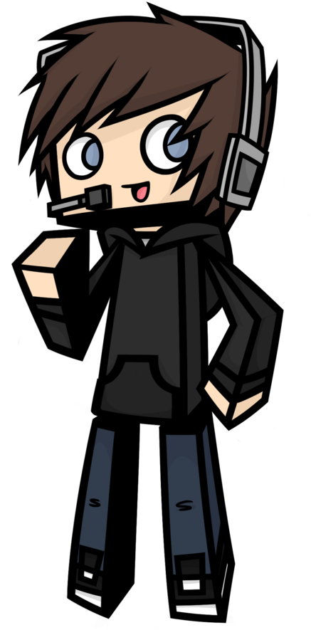 Download Animated Clipart Minecraft Minecraft Player - Drawing Of Minecraft Player (437x885)