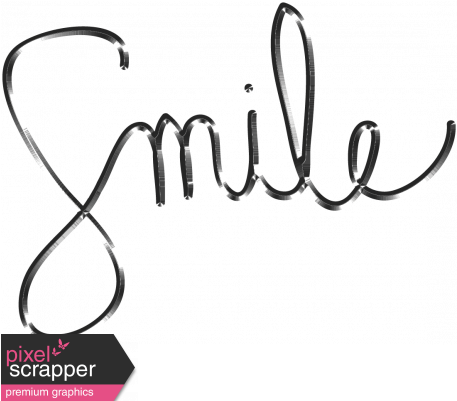 Smile Word Art Graphic By Janet Scott - Word Smile Sketch (456x456)