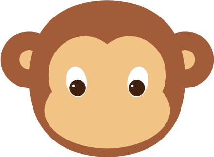 How To Create A Hanging Illustration In - Monkey Illustration (850x421)