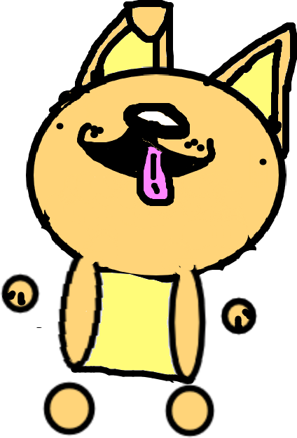 Derp Dog - Eat Wun - Cartoon (424x625)