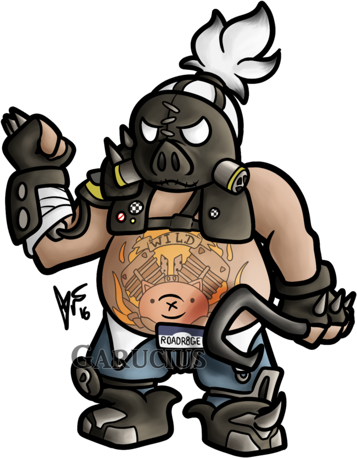 785 X 1017 9 - Roadhog Overwatch Chibi Drawings (785x1017)