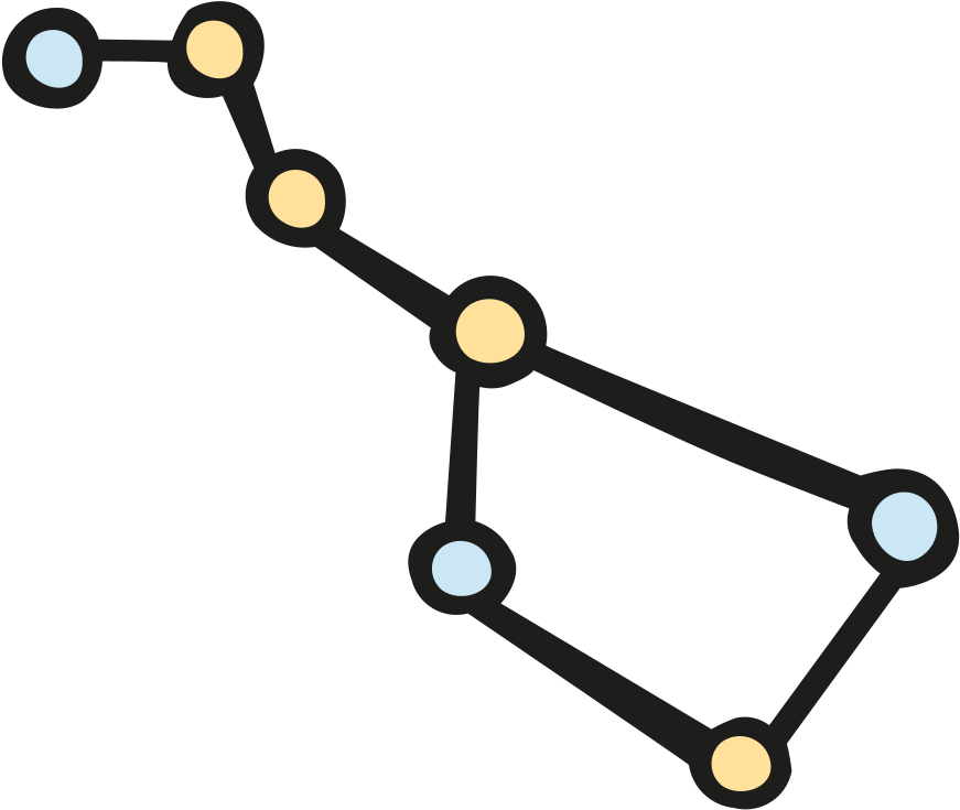 Big Dipper Icon - กลุ่ม ดาว Png (1024x1024)