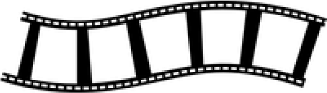 Filmstrip Clipart Hollywood Light - Transparent Film Strip Png (640x480)