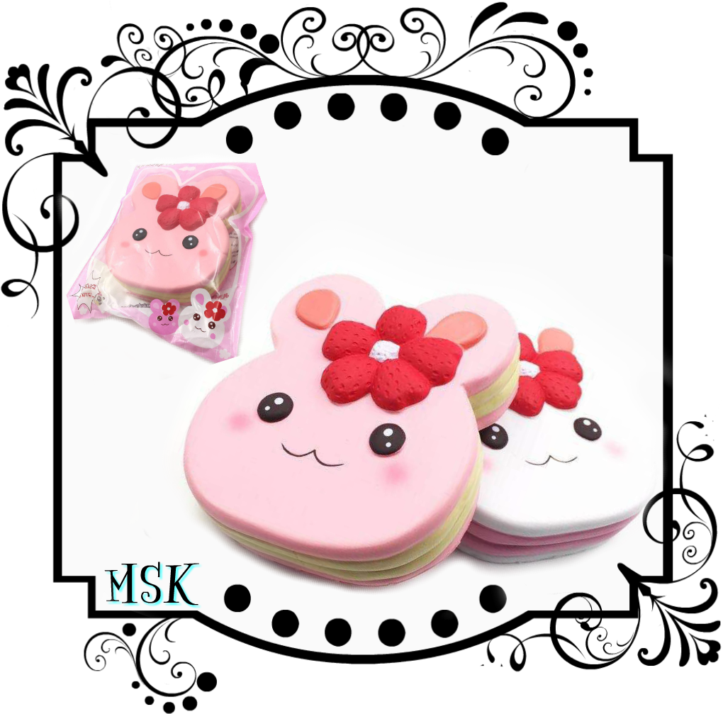 Squishyfun Rabbit Jumbo Pancake Squishy - Squishy Bun (1024x1024)