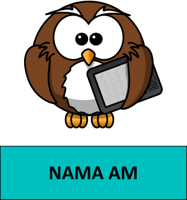 Practice Makes Perfect Practice English And Bahasa - Owl Cartoon No Background (372x396)