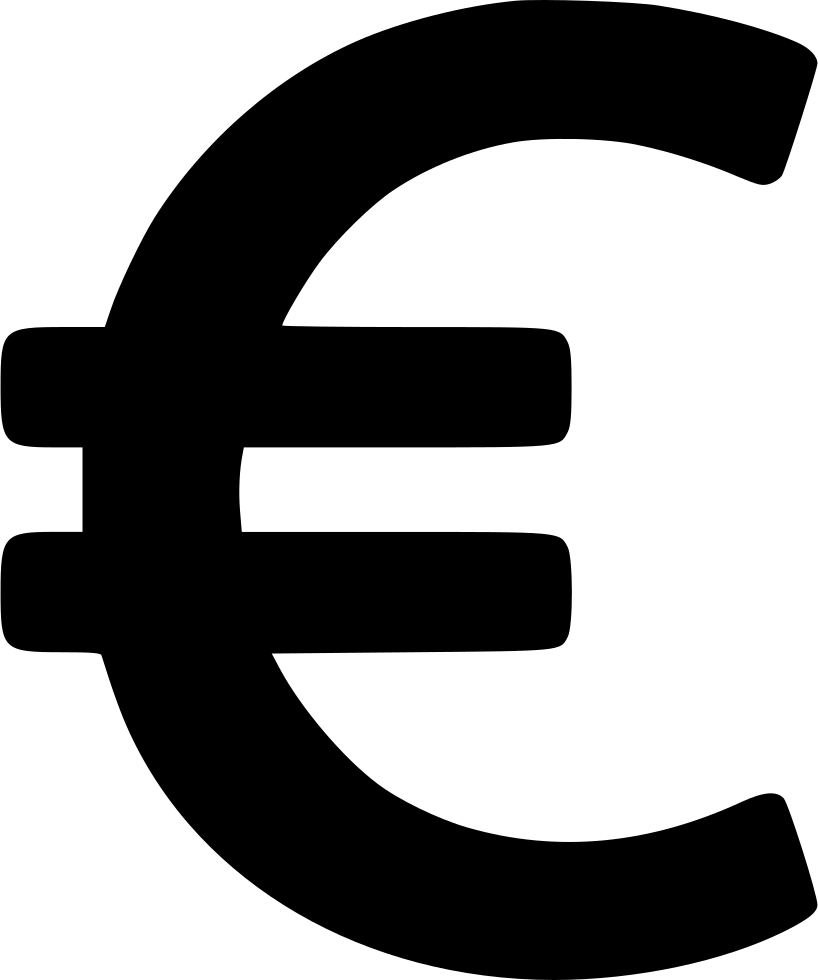 Zia Symbol Svg - Euro Sign Icon Png (818x980)