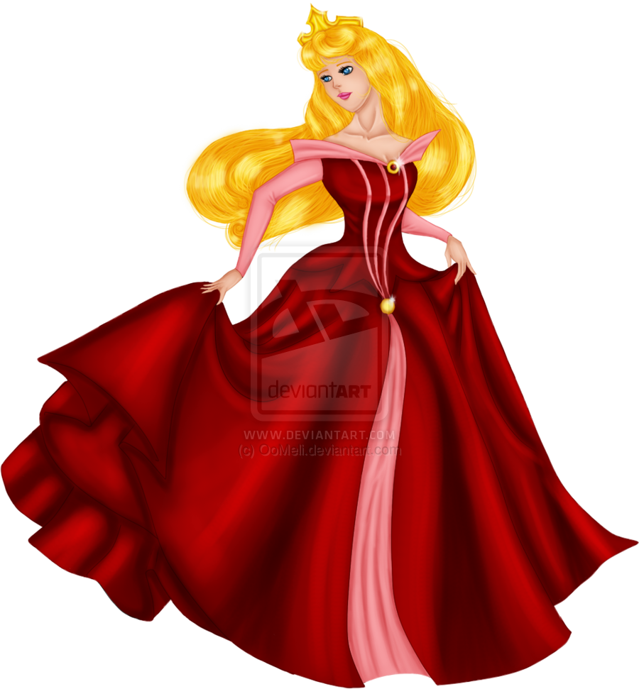Sleeping Beauty Clipart Blue Dress - Sleeping Beauty Red Dress (900x971)