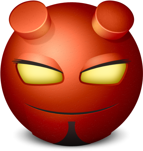 Hellboy Clipart Smiling Hellboy - Hellboy Icon (512x512)