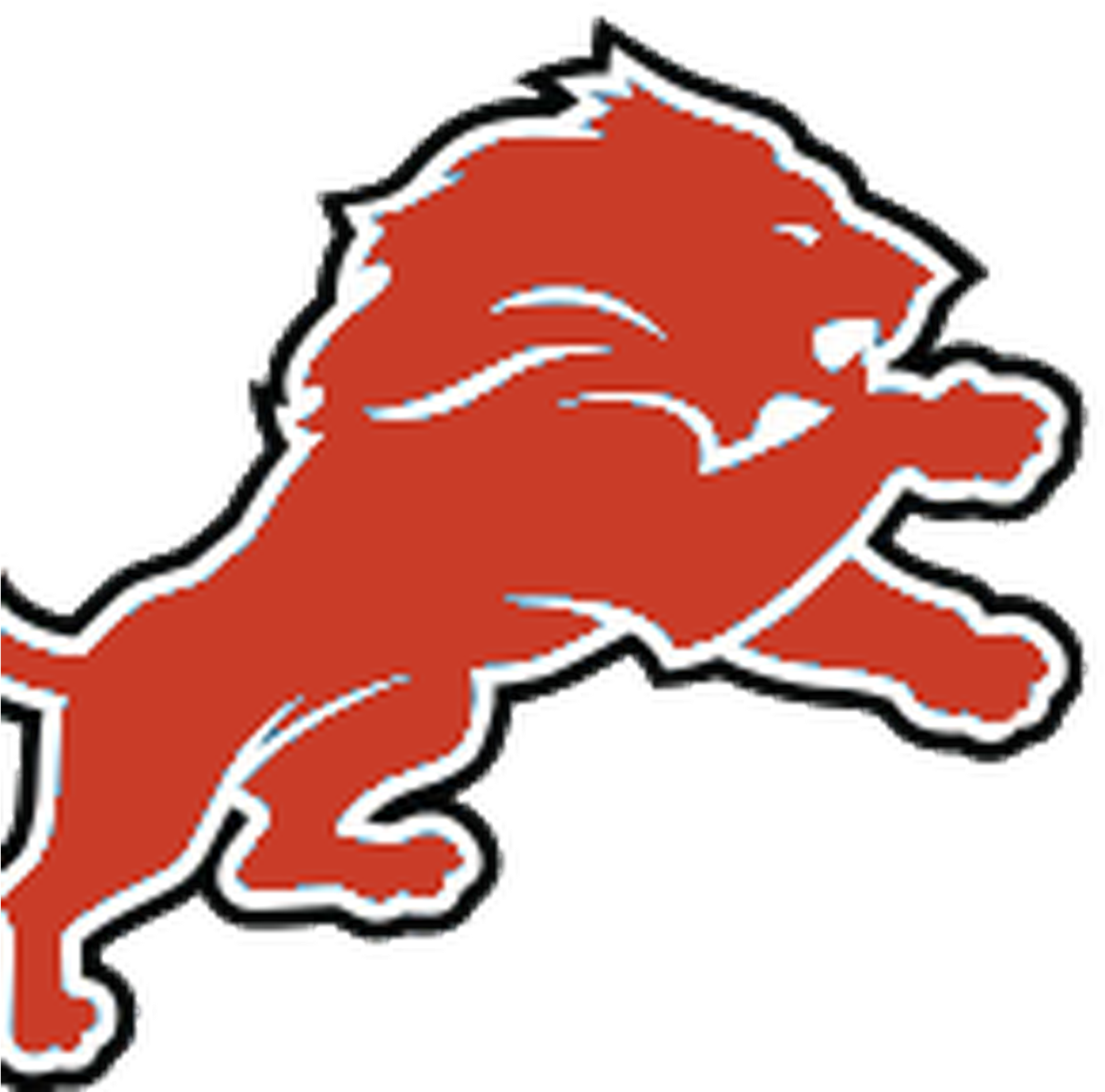 Detroit Lions Logo Png - Red Detroit Lions Logo (1400x1400)