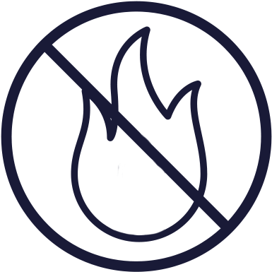 Non-flammable - No Smoking Sign Transparent (426x426)