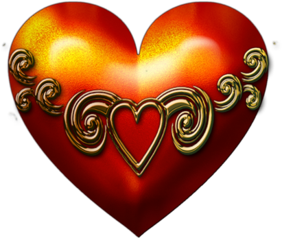 Tube Déco Amour - Heart (468x500)