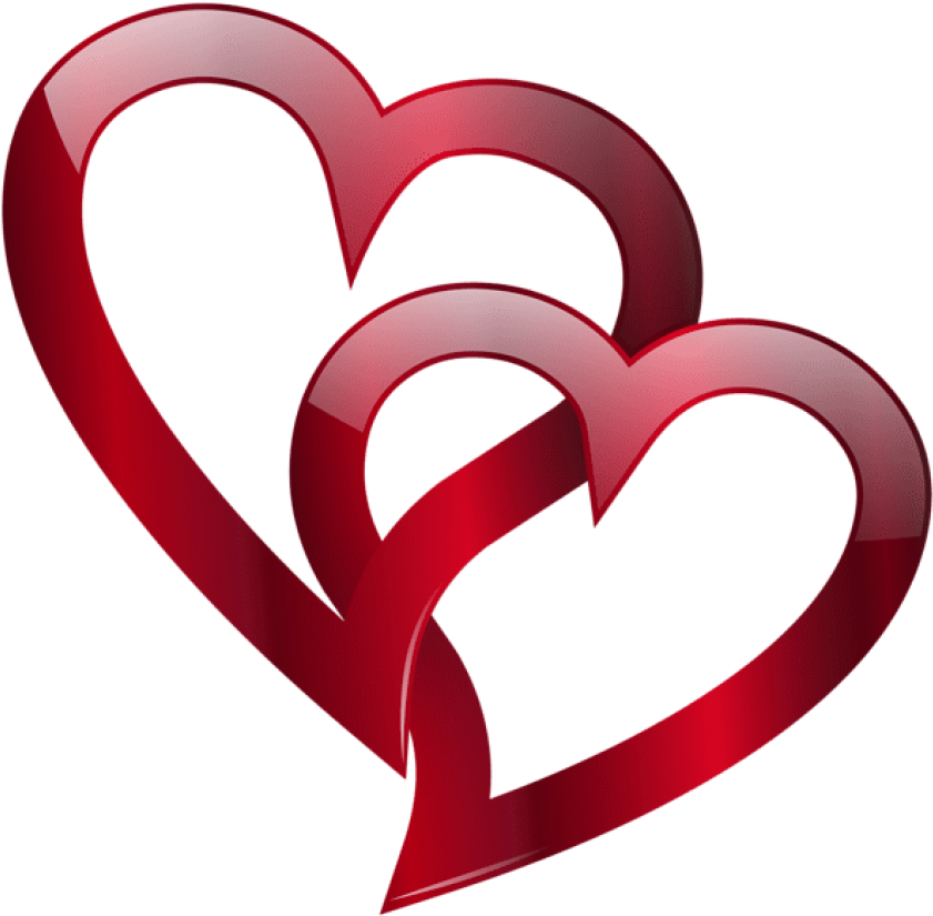 Red Double Heart Png Free Png Images Toppng - Double Heart Images Png (850x833)
