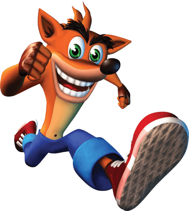 #tbt - Crash Bandicoot Png (650x724)