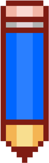 Pixel Art Drawing Computer Icons Pencil Cross-stitch - Pencil Pixel Art (750x750)