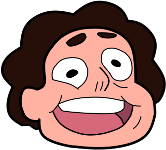 Funny Breakfast Clipart - Steven Universe Steven Face (400x347)