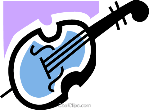 Double Bass Royalty Free Vector Clip Art Illustration - Double Bass Royalty Free Vector Clip Art Illustration (480x356)