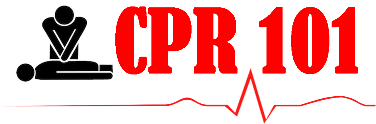 Text 'cpr 101' Cartoon Image Of Cpr Being Performed - Cpr (1218x433)