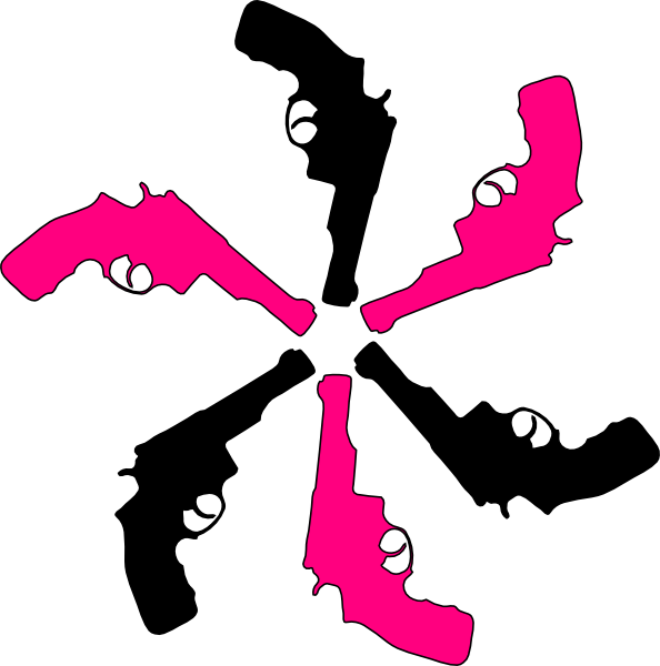 Air Rifle Clip Art N3 - Gun Silhouette (594x600)