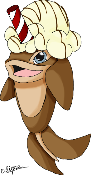 W/chocolate Drizzle - Cartoon (292x559)