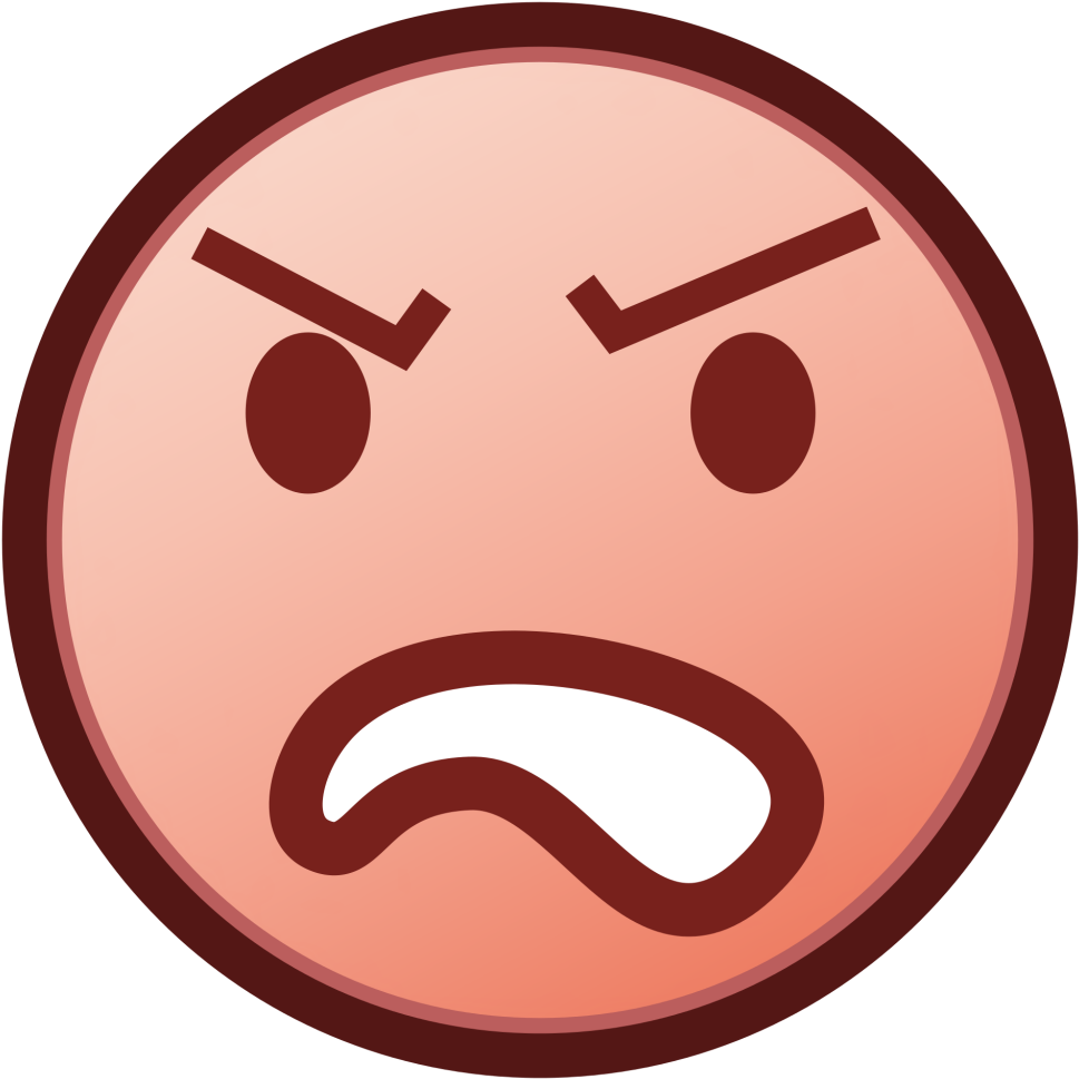 Angry Emoji Png Free Download Vector Clipart Psd - Cara De Raiva Png (1024x1024)