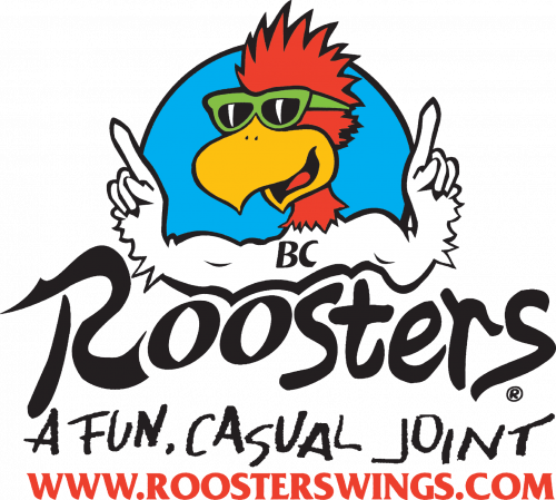 Presented By - Roosters Restaurant Logo (500x449)