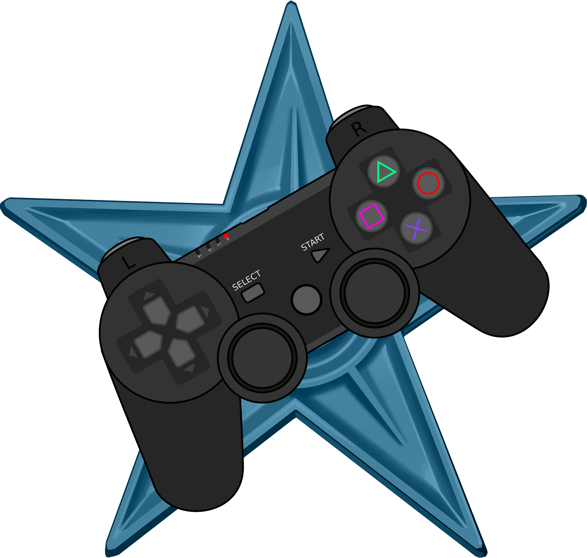 Playstation Barnstar Hires - Video Game (2000x1900)
