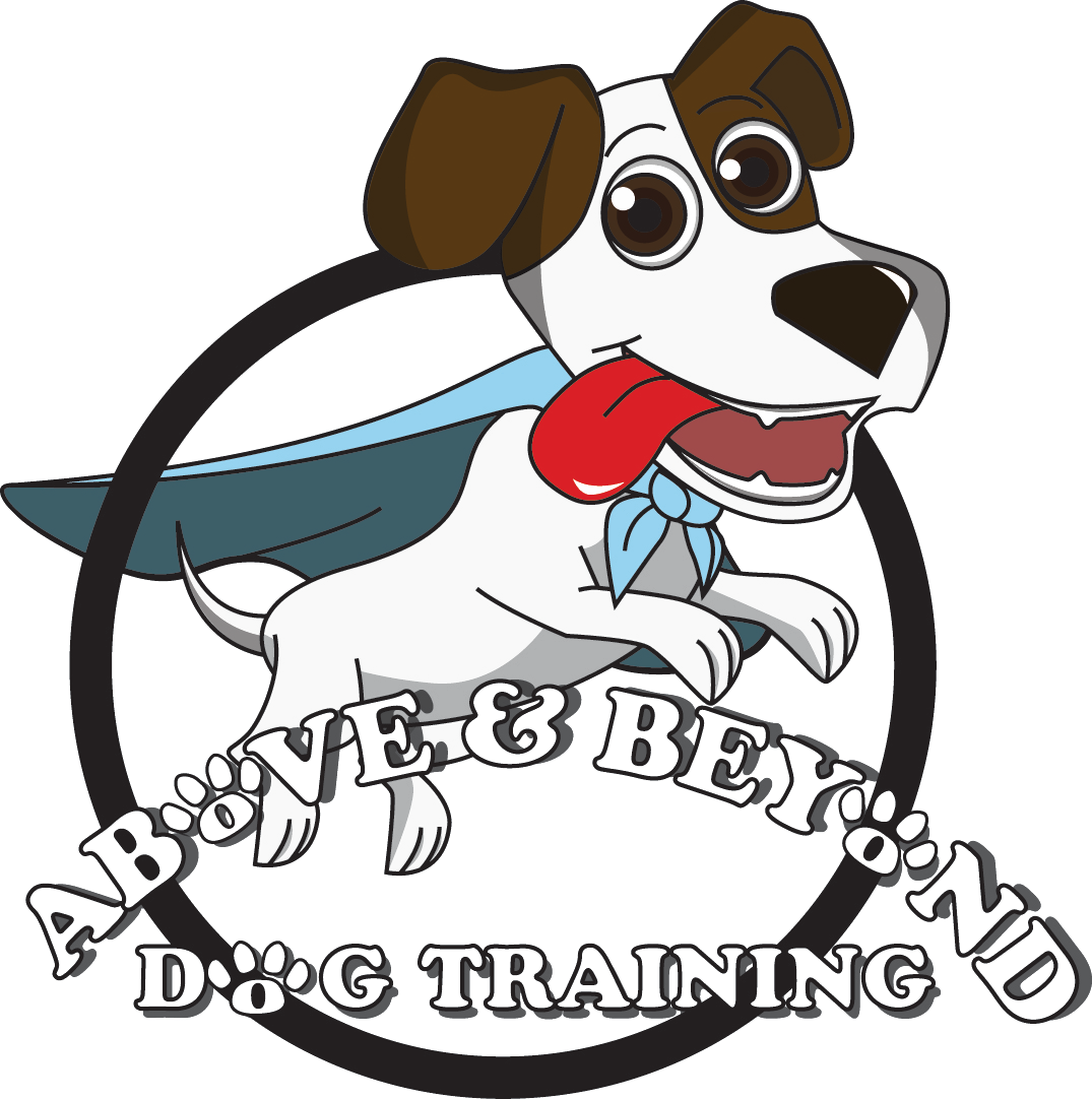 Above & Beyond Dog Training Logo - Dog Catches Something (1075x1082)