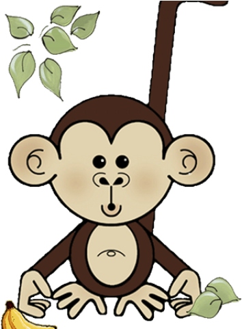Year Of The Monkey Clipart Mankey - Baby Shower Monkey Clip Art (640x480)