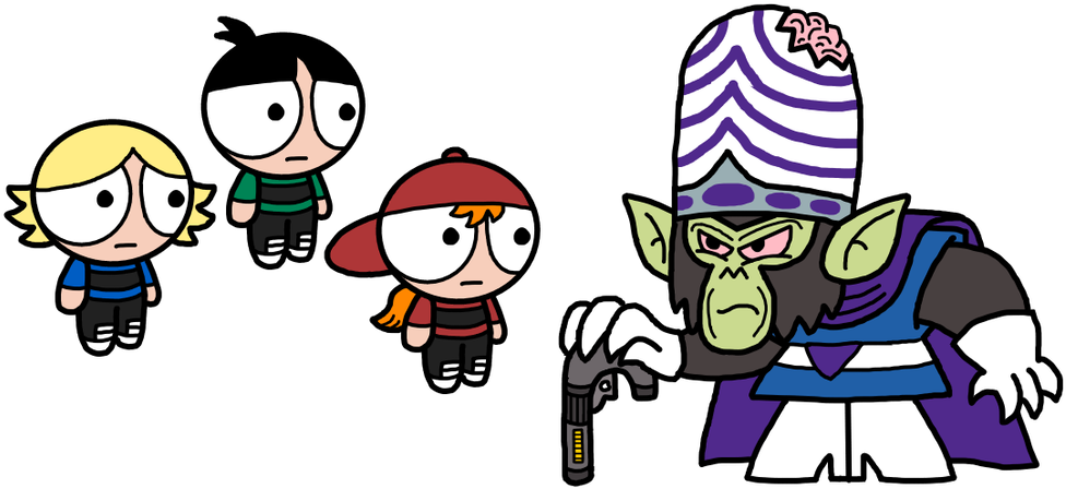 One Of Our Grandpas Is A Monkey By Supermurrio - Cartoon (1024x492)