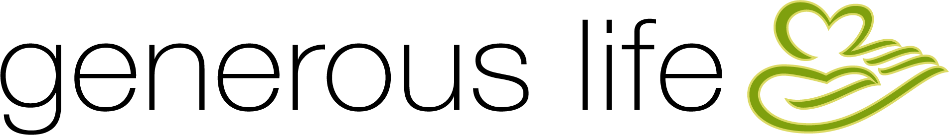 Generous Life Is Above & Beyond Giving - Line Art (1904x272)