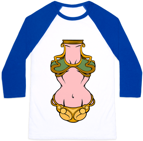Princess Leia Bikini Baseball Tee - T-shirt (484x484)