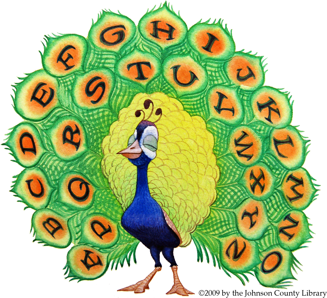 6 X 6 Skills - Peacock Alphabet (1176x1106)