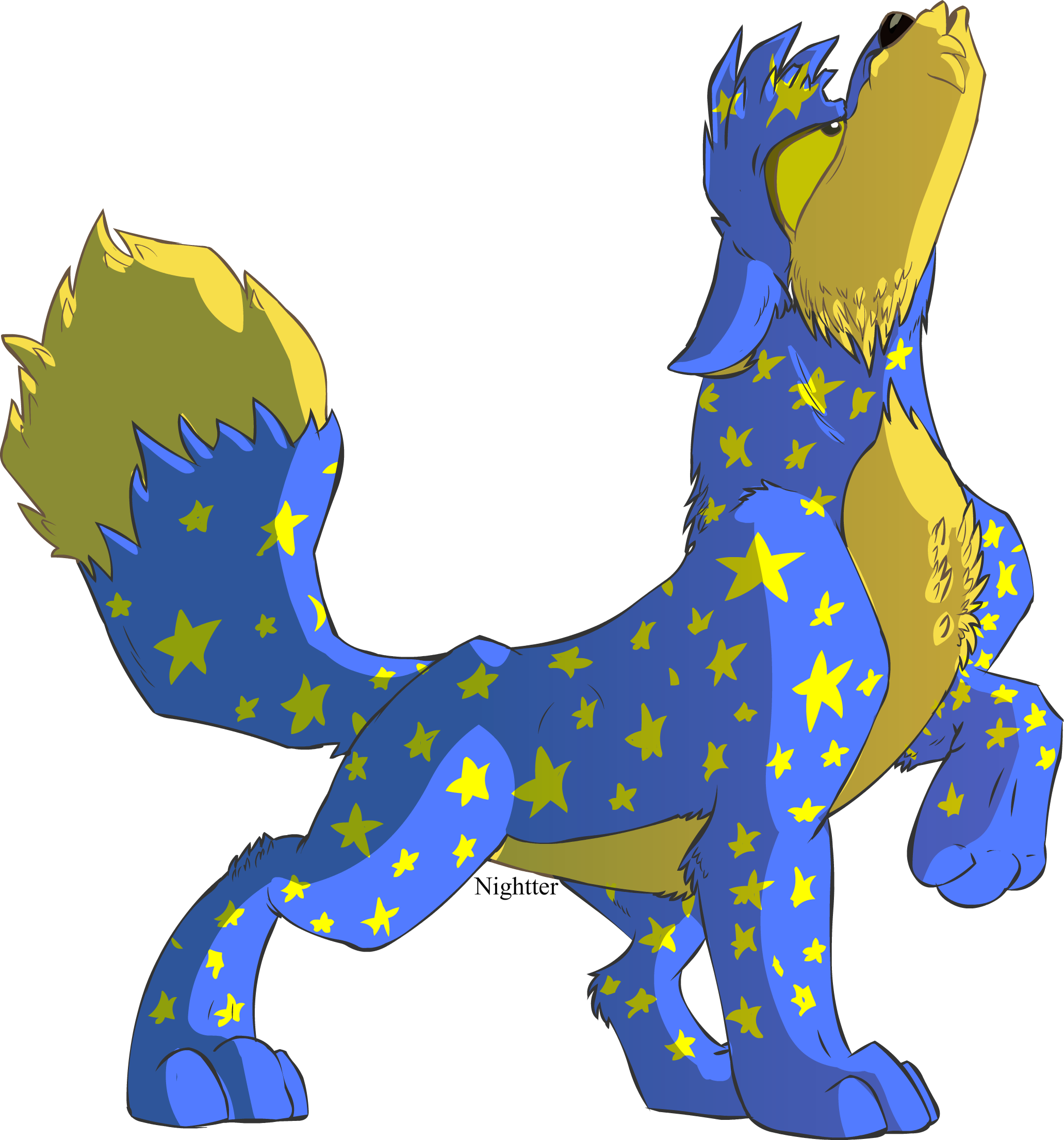 Starry Lupe - Cartoon (2063x2210)