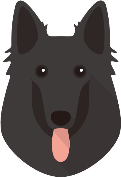 The Belgian Shepherd - Belgian Malinois Cartoon Png (600x600)