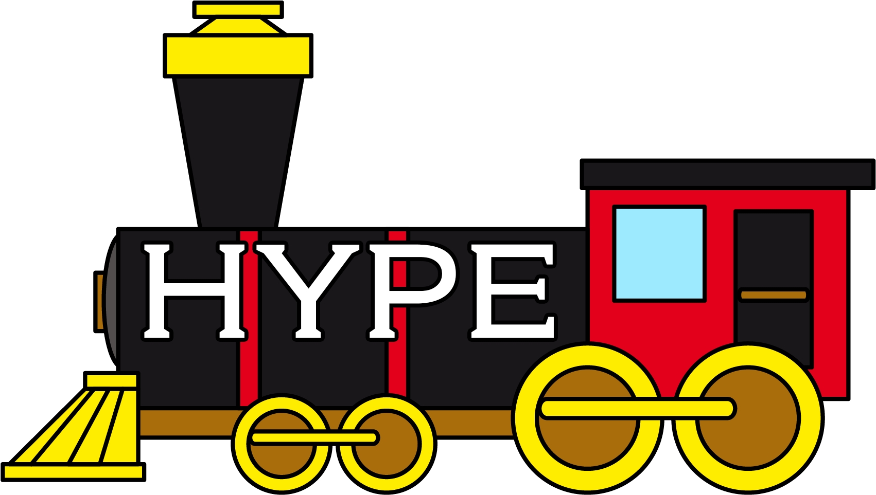 The Hype Train - Clipart Of Train (1879x1126)