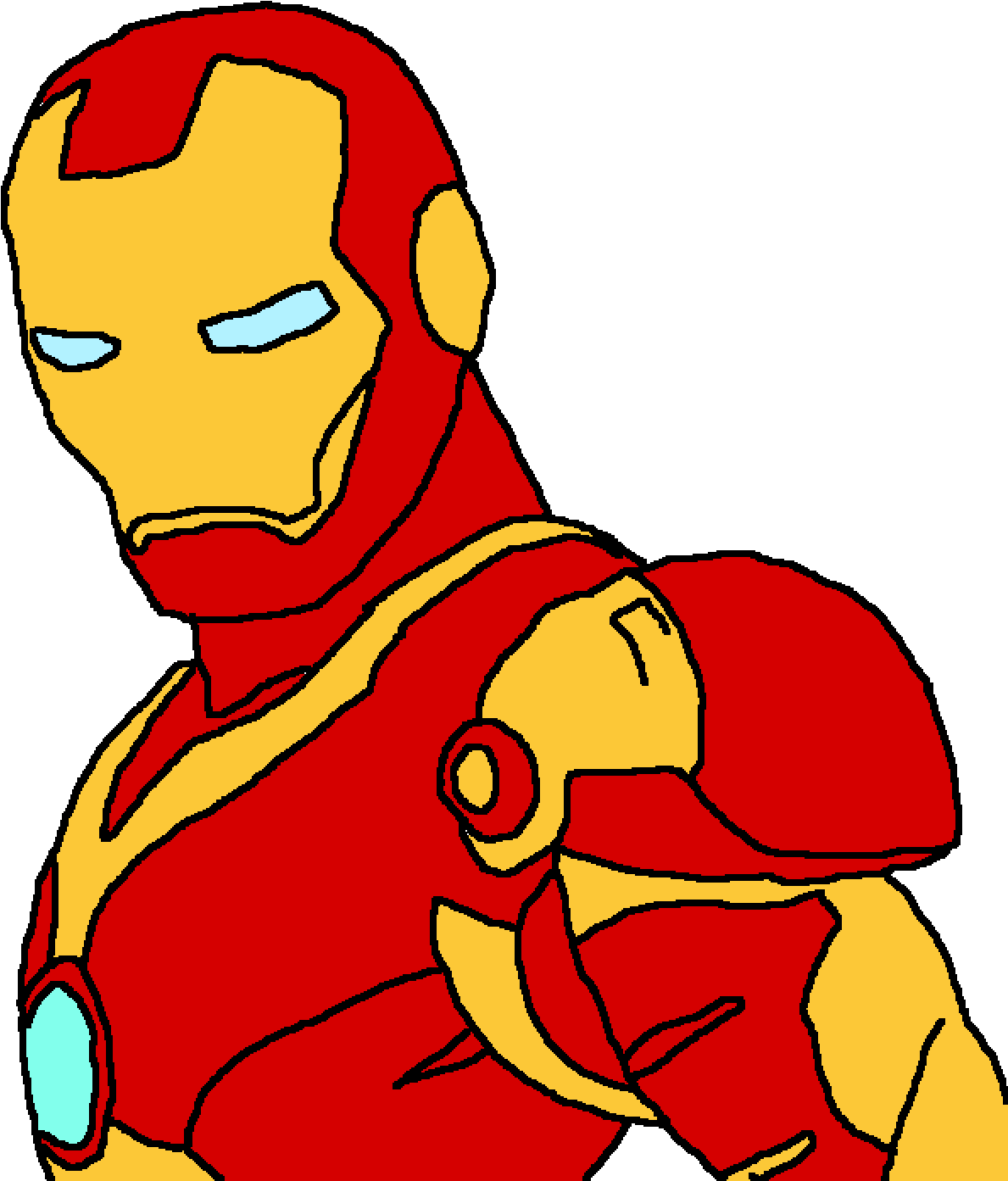 Iron Man Clipart Animated Transparent - Cartoon (1400x1400)