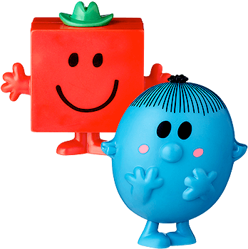 2018 November Mr Men Little Miss Mr Strong Little Miss - Cartoon (380x380)