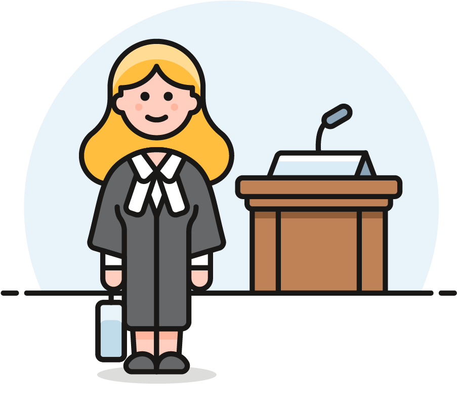 Jury Clipart Legal Issue - Lawyer Cartoon Png (1025x1148)