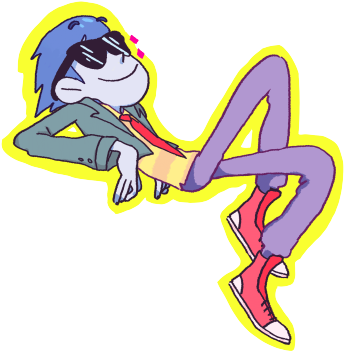 Felt Like Drawing A Screenshot Of Billy That I Had, - Illustration (400x386)