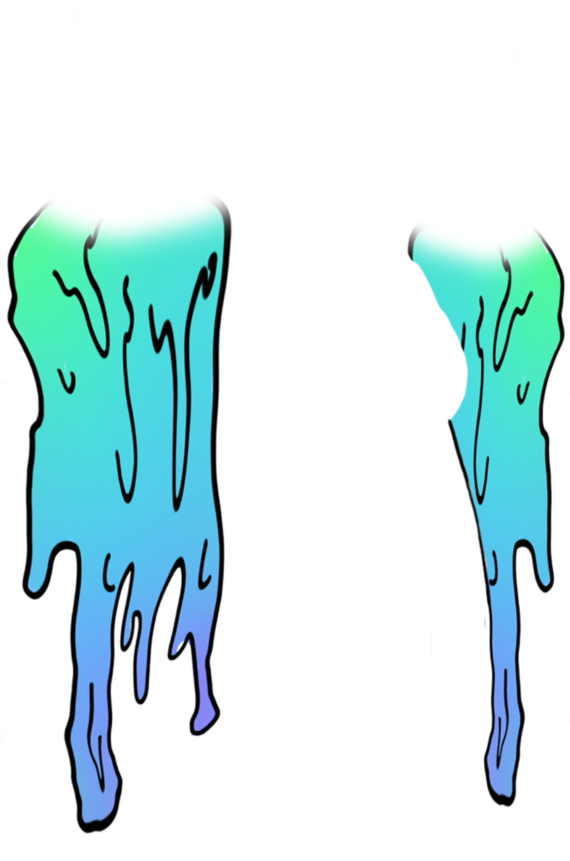 Slime Sticker - Dripping Slime (2289x2289)