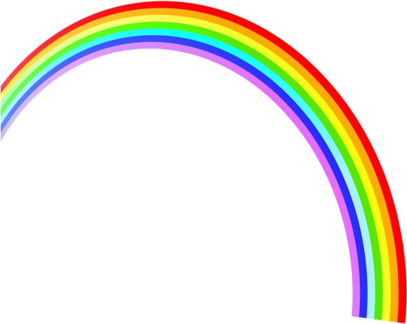 Clip Art Pinterest Rainbows Png And - Transparent Background Rainbow Png (600x488)
