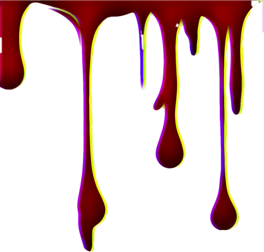 Blood Slime Drip Dripping Halloween Glitch - Portable Network Graphics (1024x979)