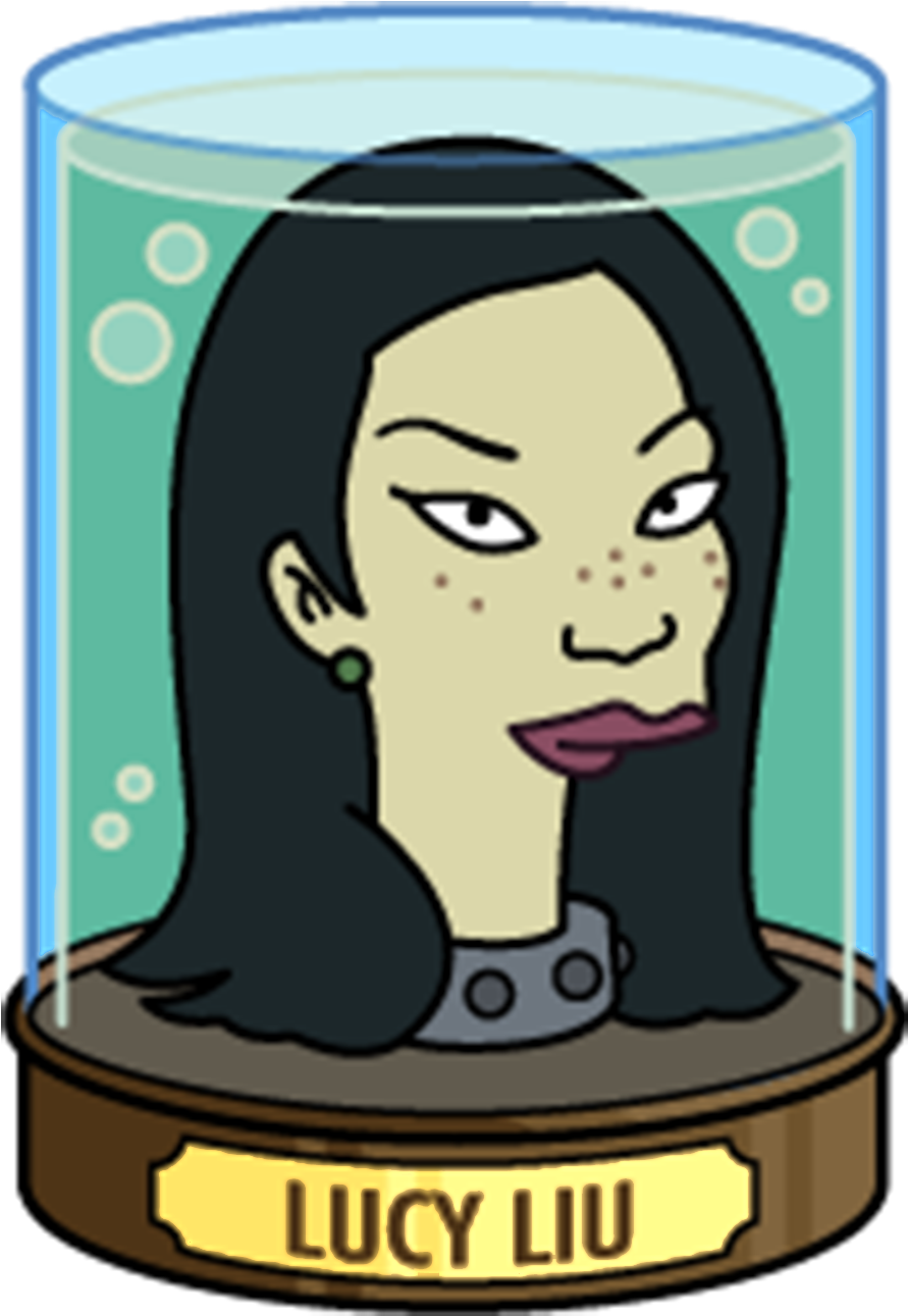 Lucy Liu, As She Appeared In The "simpsons - Leonard Nimoy's Head Futurama (1315x1315)