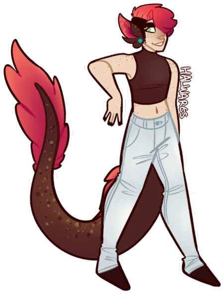 I Made Myself A New Sona,, He's A Very Fluffy Boy - Cartoon (500x604)