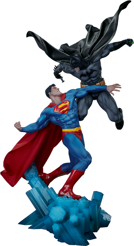 Batman Vs Superman Diorama By Sideshow Collectibles - Batman Vs Superman Diorama (480x860)