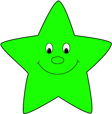Star - Clip Art Green Star (400x421)
